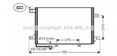 AVA QUALITY COOLING ms5382 -  Конденсатор, кондиционер
